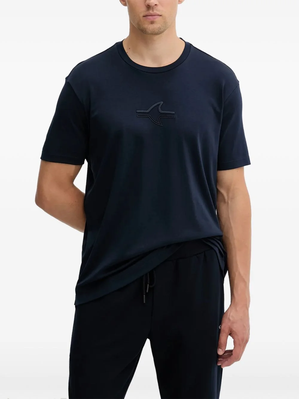 logo crew-neck T-shirt - 1