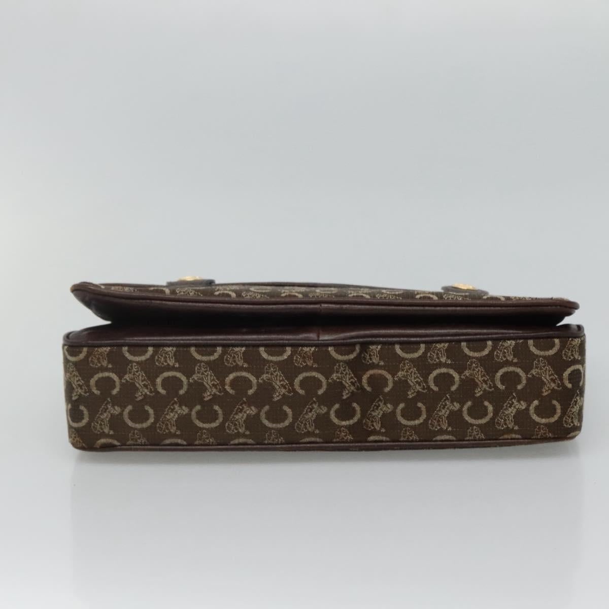 CELINE C Sulky Hand Bag Brown Gold - 9