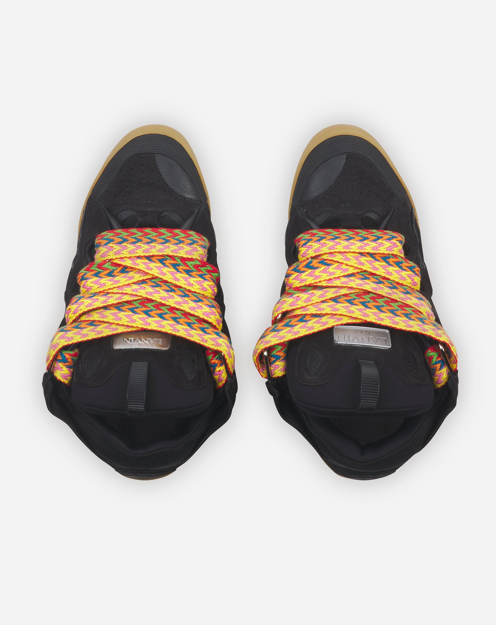 LEATHER CURB SNEAKERS - 3
