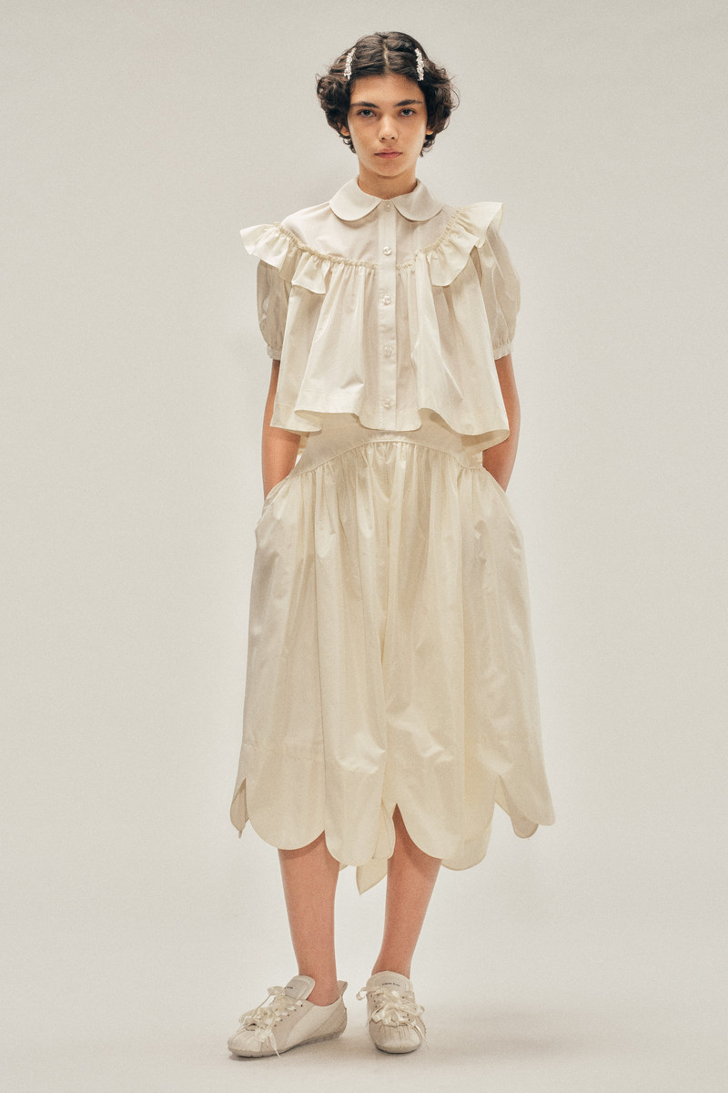 Petal Hem Basque Skirt 4