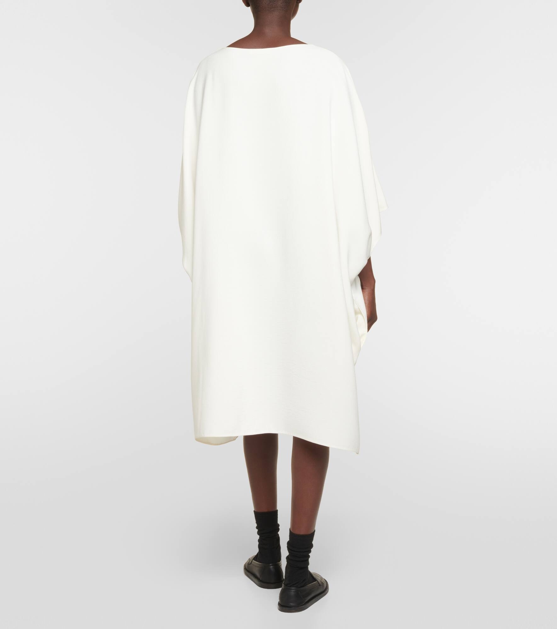 Abasi oversized wool and silk midi dress - 3