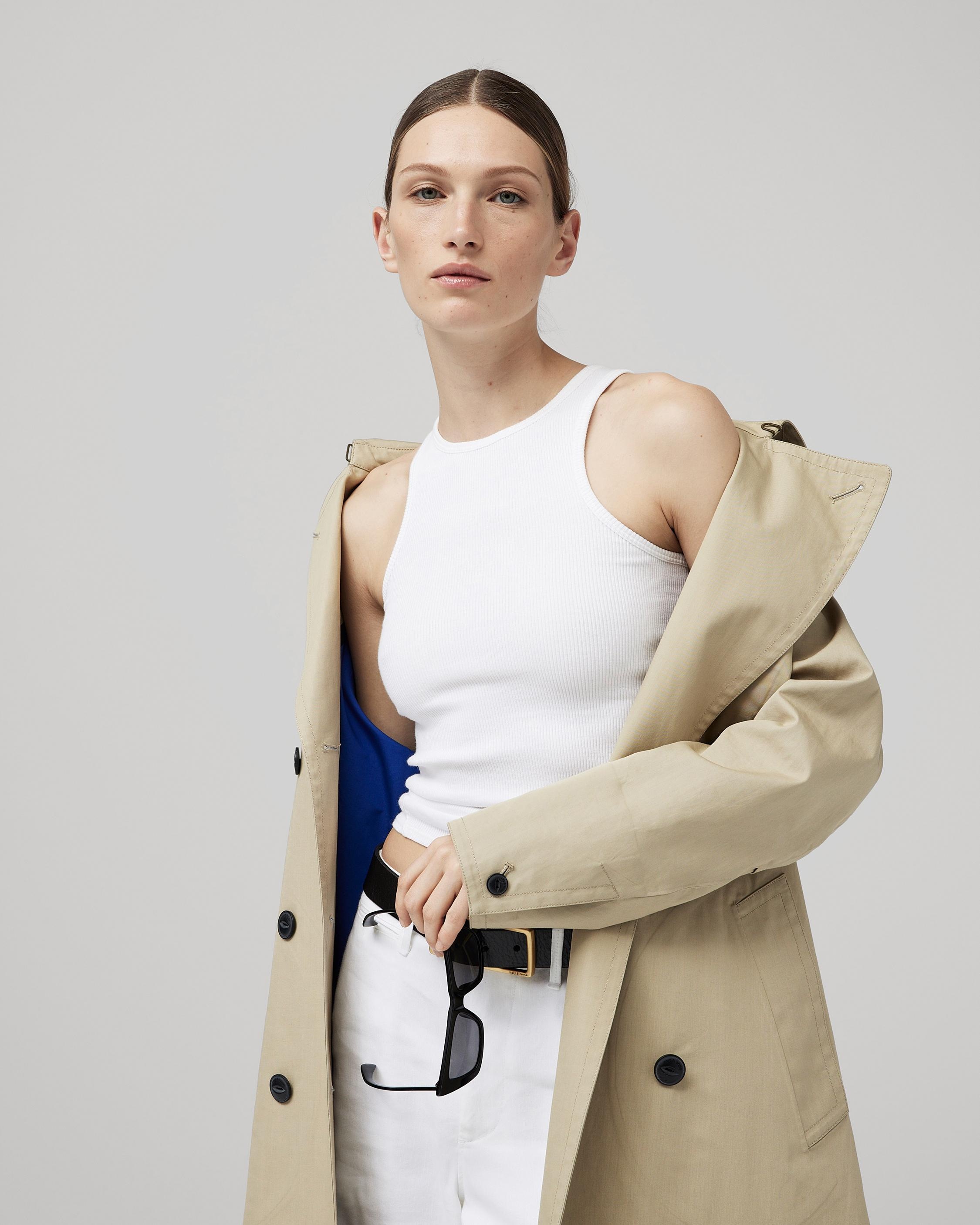 Gwyn Cotton Trench Coat
Classic Fit Coat - 7