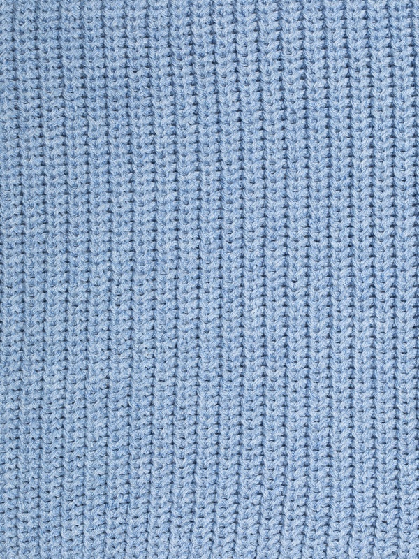 August Rib Cotton Sweater Bluemelange - 5