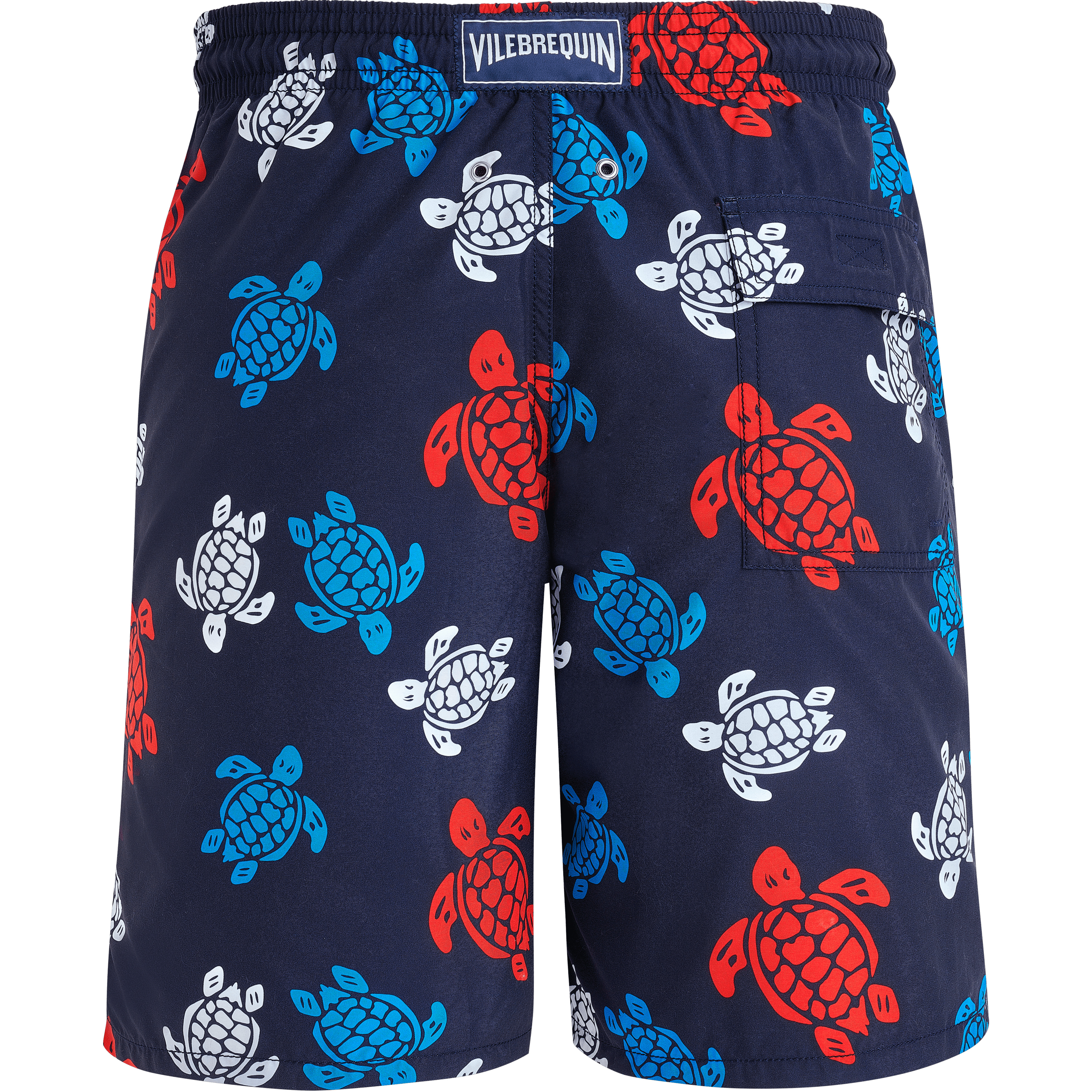 Men Long Swim Trunks Tortues Multicolores - 2