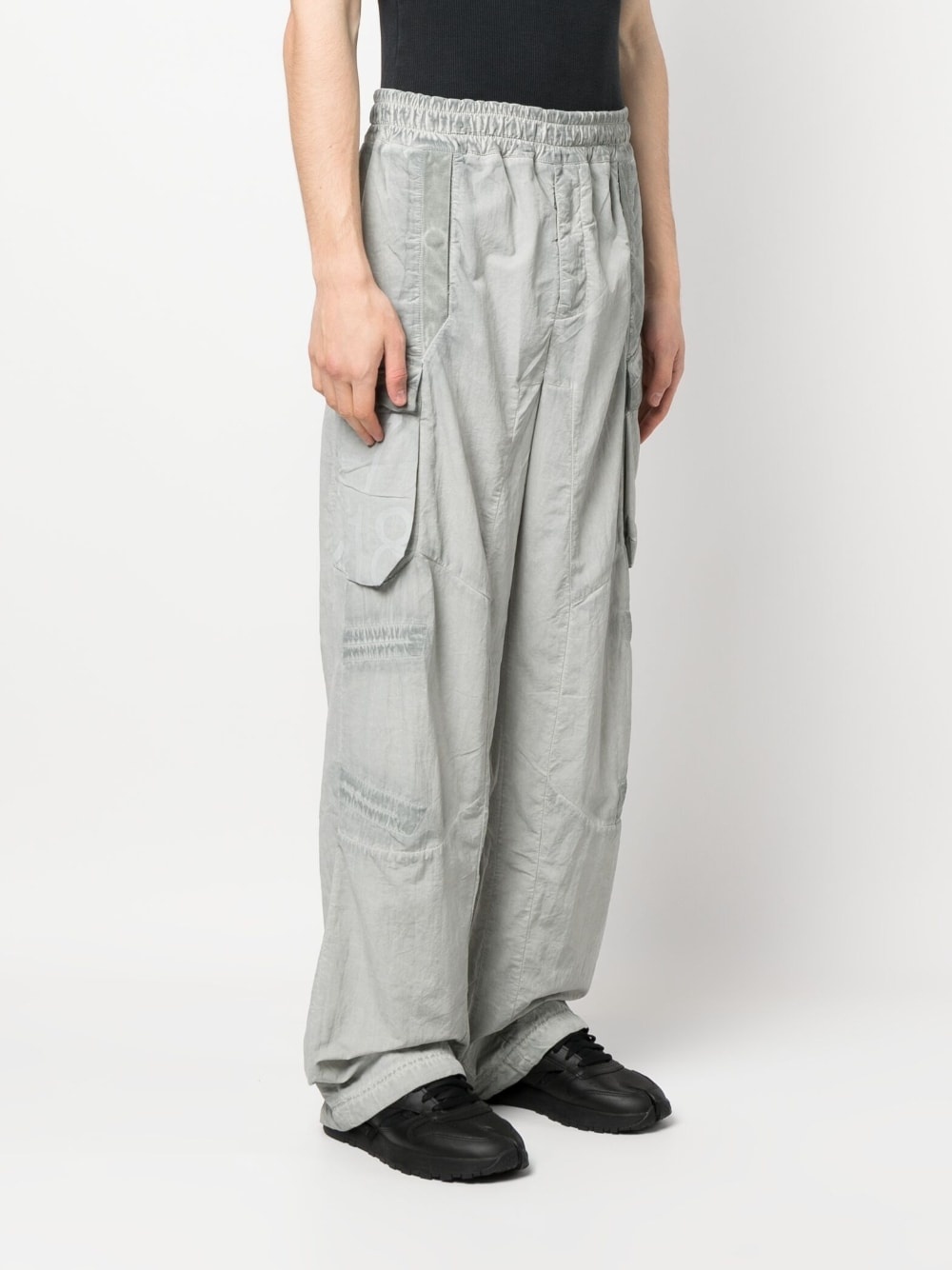 faded-effect cargo trousers - 3
