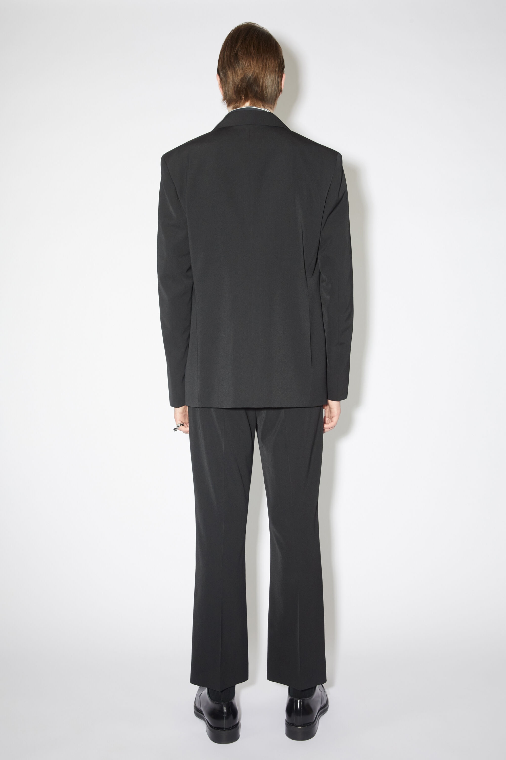 Regular fit suit jacket - Black - 3