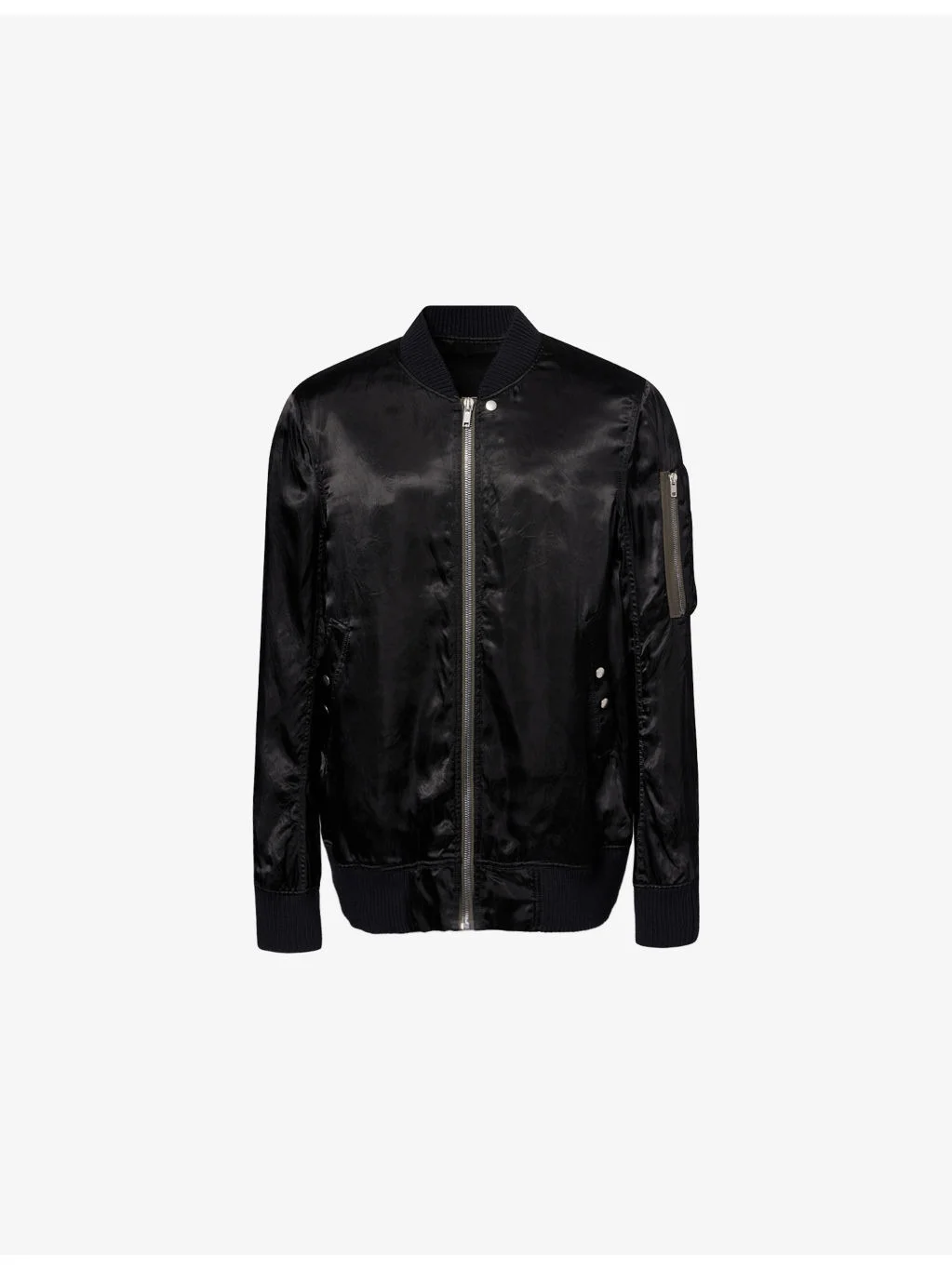 Classic Flight Satin Bomber Jacket - 1