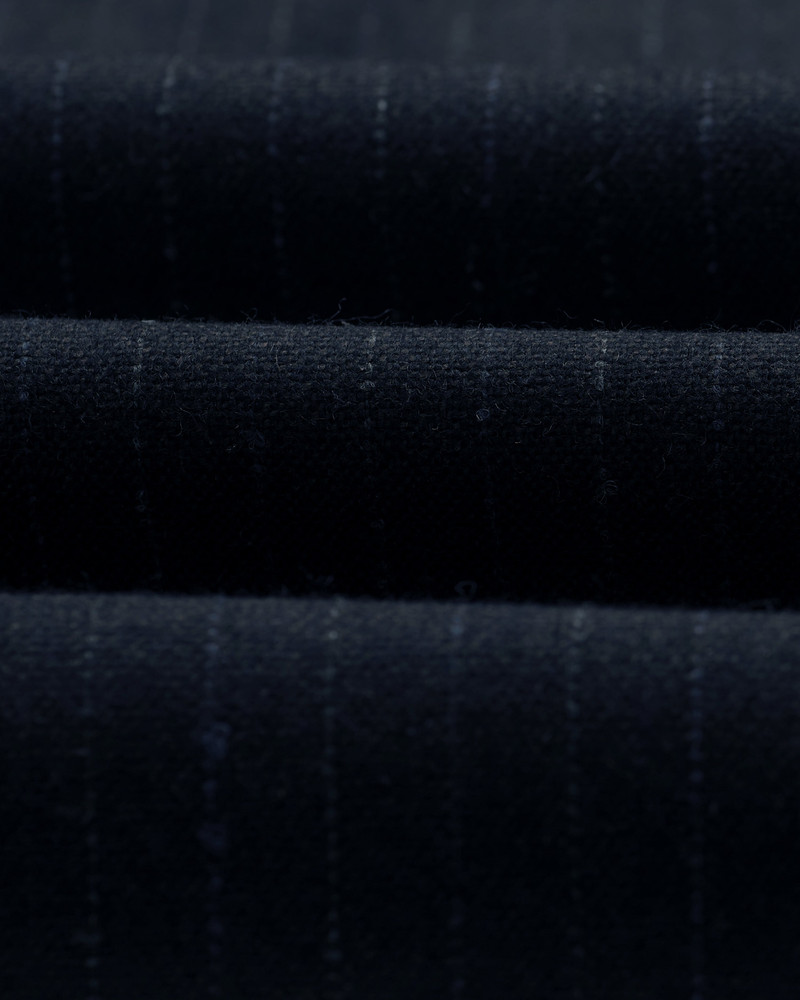 Bayham - Navy Wool Blend Pinstripe Trousers 10