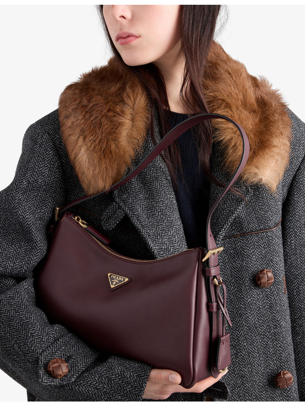 Aimee Medium Leather Shoulder Bag - 3