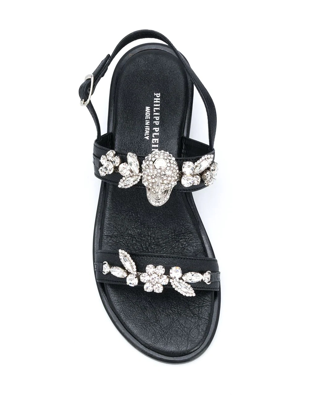 embellished-detail low-heel sandals - 4