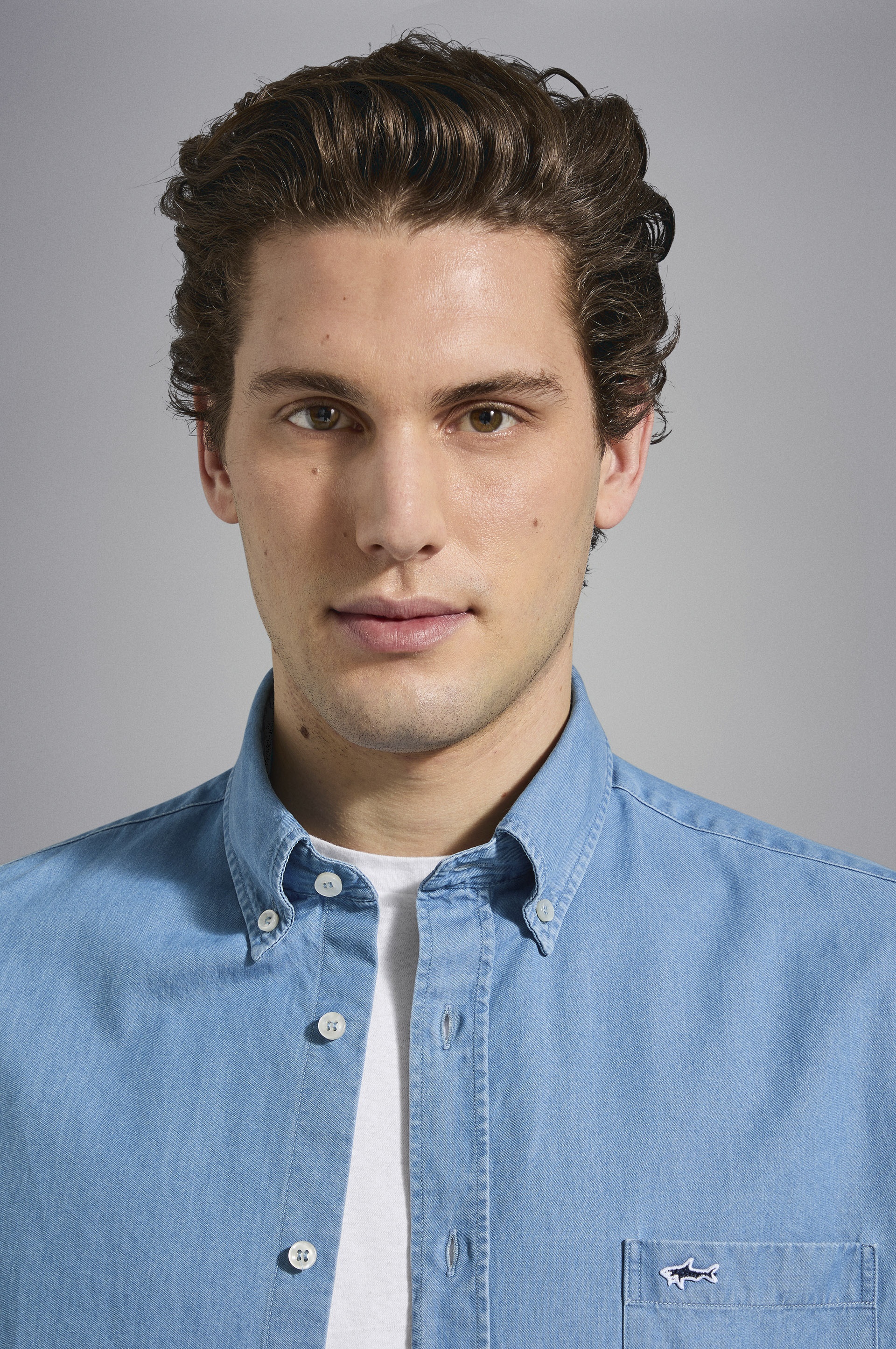 COTTON DENIM SHIRT - 4