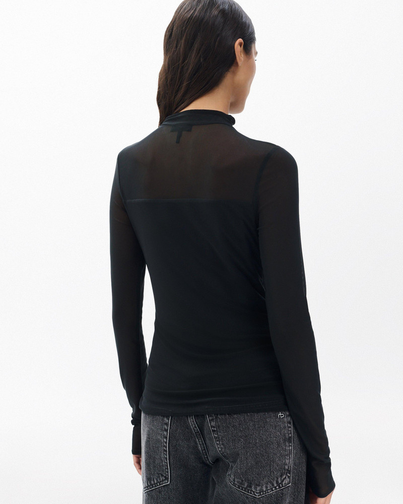 Luca Mixed-Media Mockneck 6