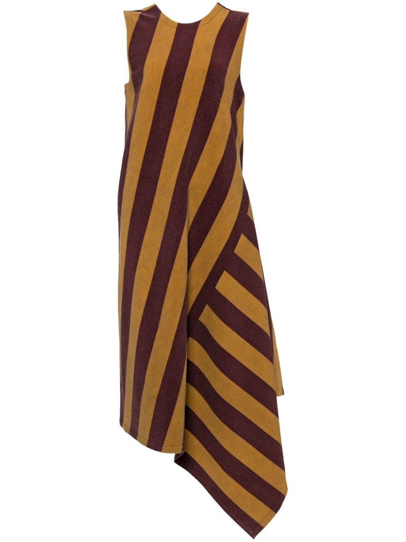 striped asymmetric dress 1