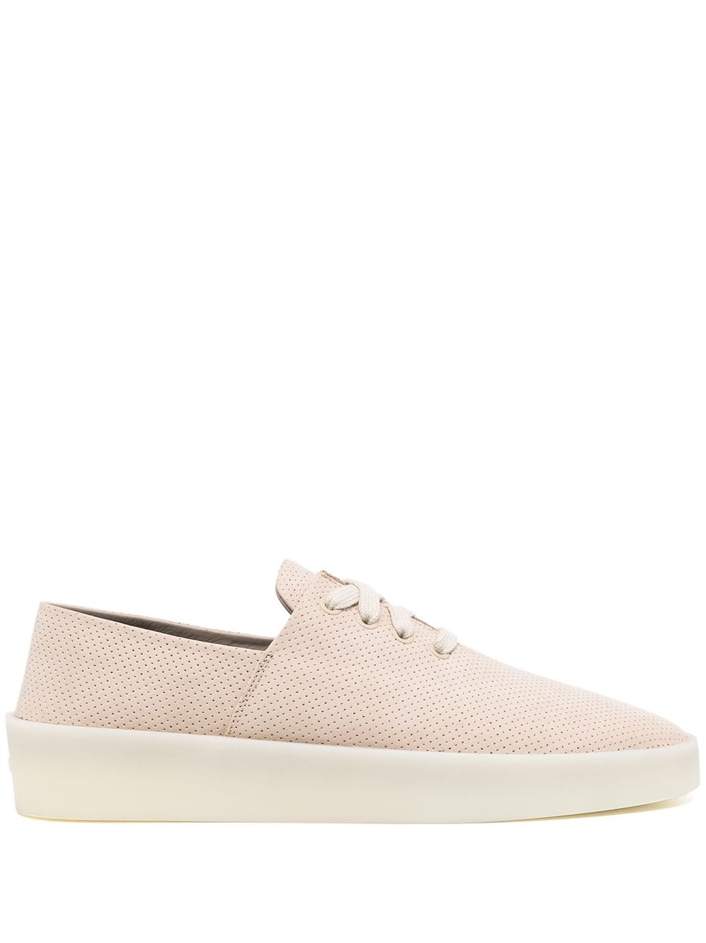 perforated low-top sneakers - 1