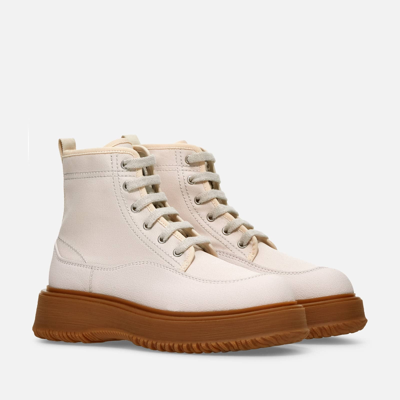 Hogan Untraditional Ankle Boots Beige - 2