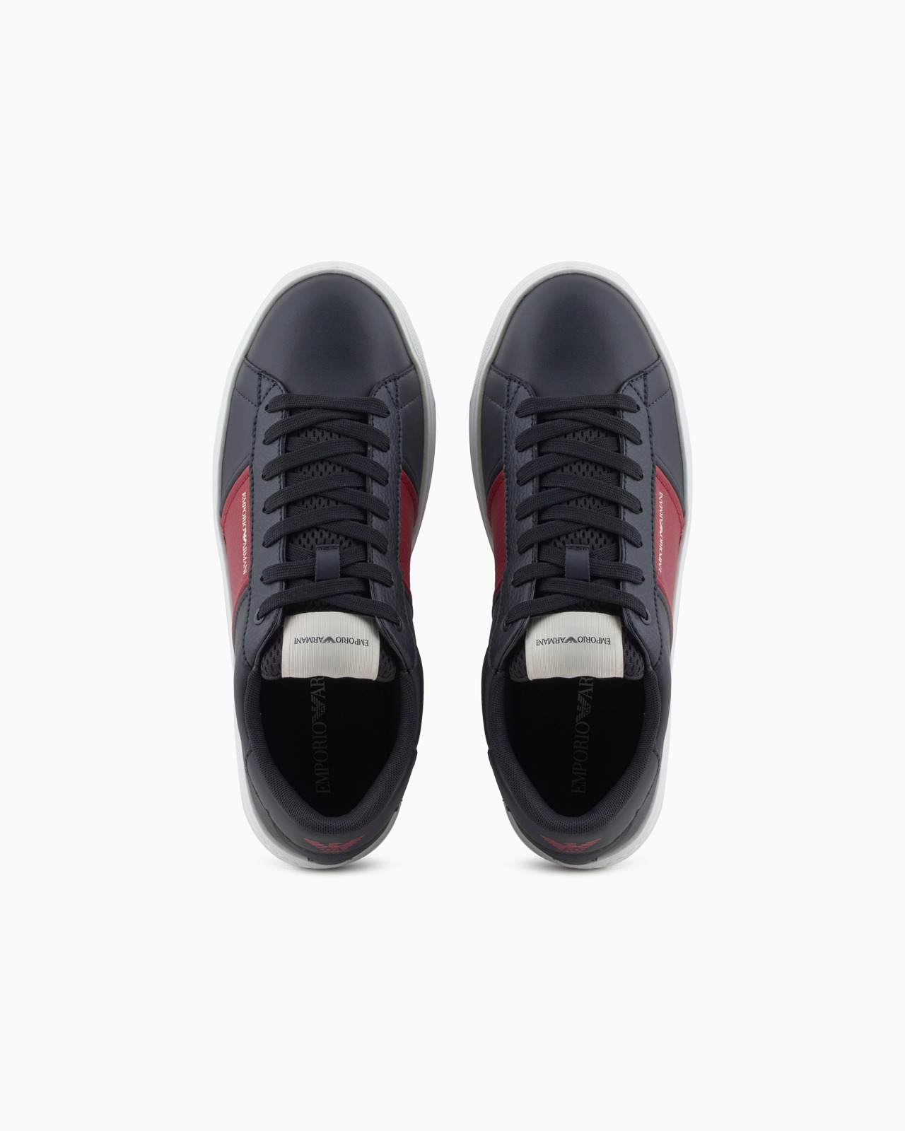 Leather sneakers with logo detail - 3