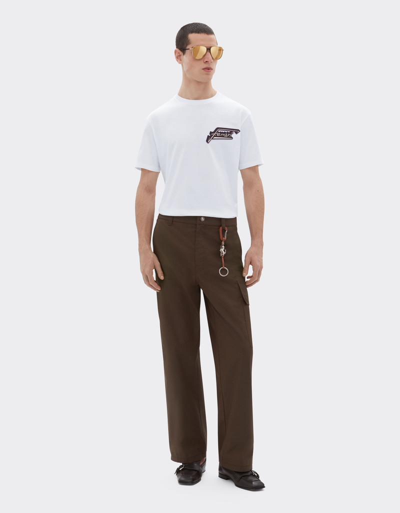 Ferrari Cotton T-shirt with Ferrari patch outlook