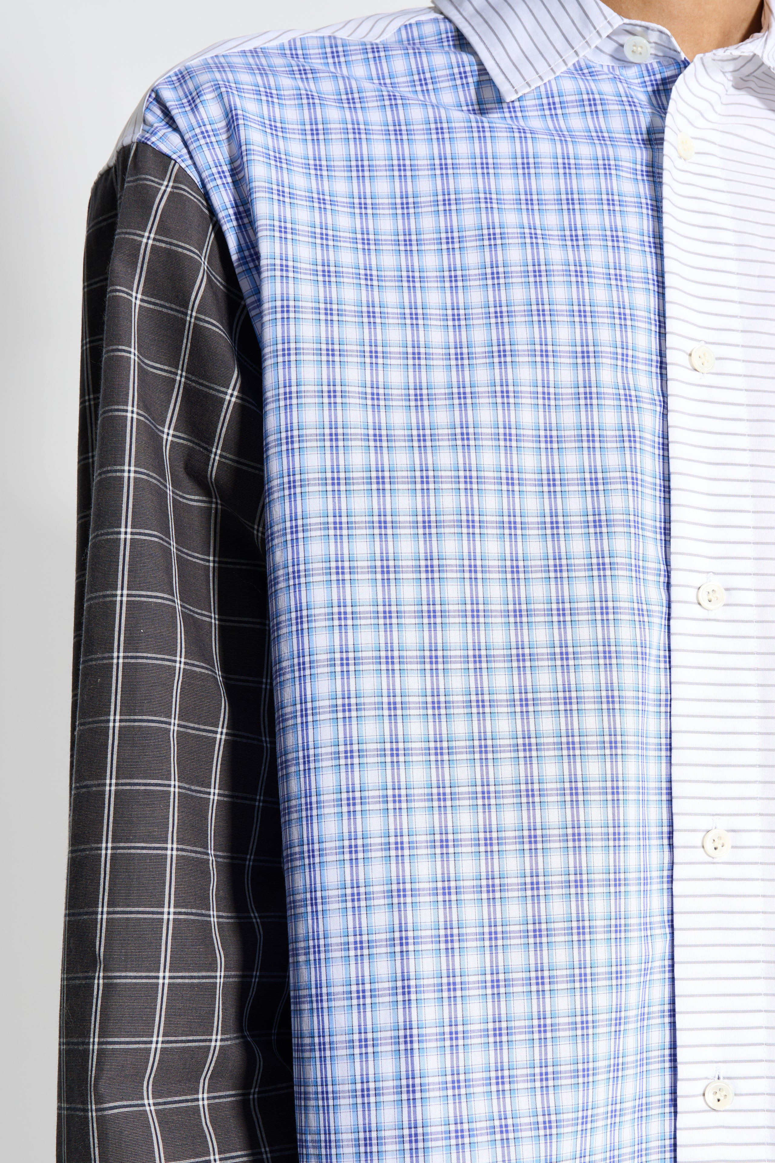 JW ANDERSON PATCHWORK SHIRT BLUE / MULTI - 6