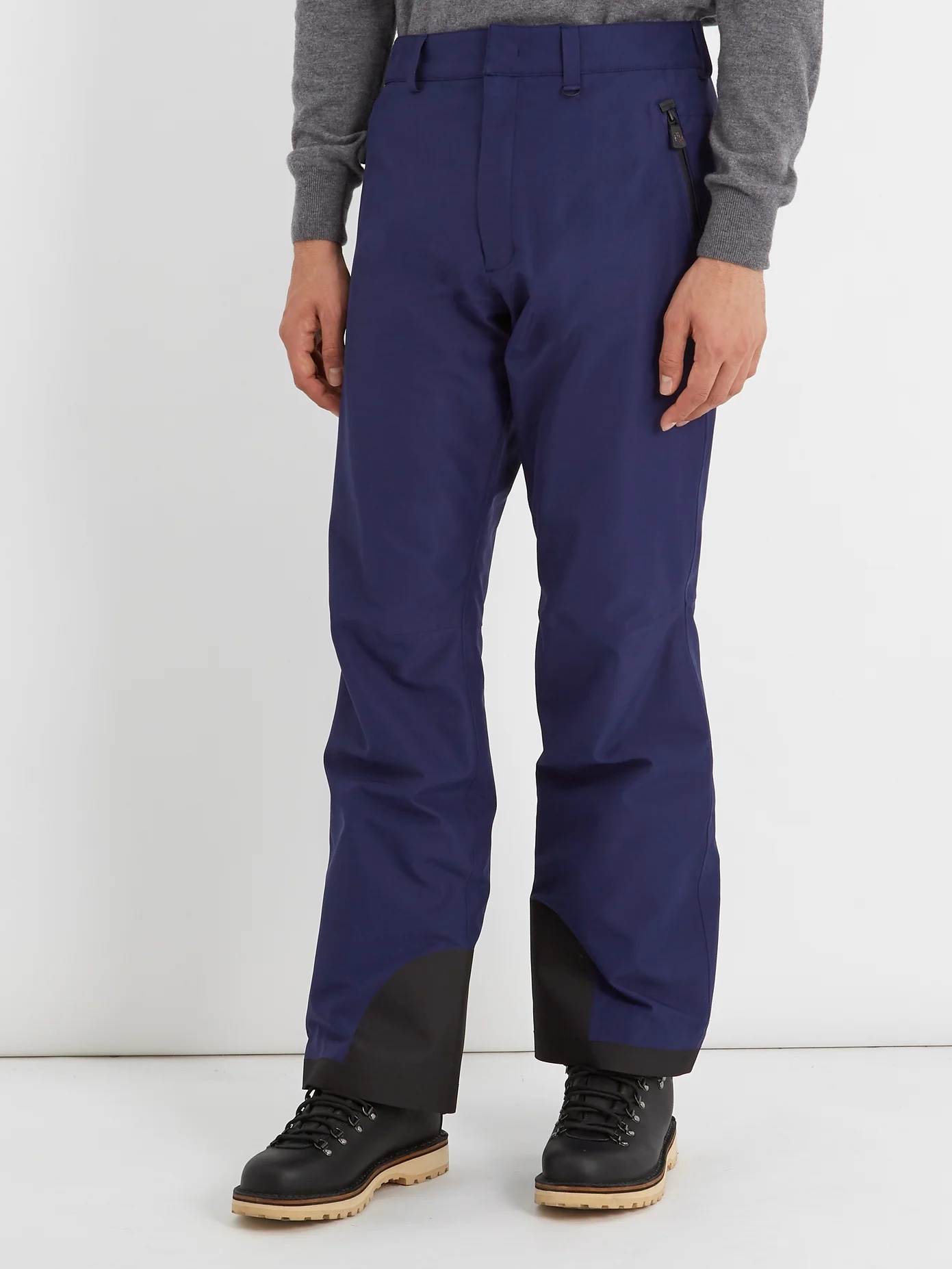 Contrast-panel technical ski trousers - 4