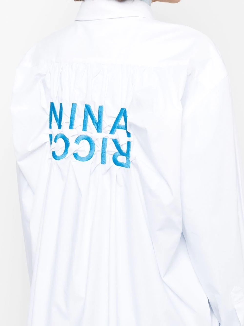 embroidered logo shirt - 5