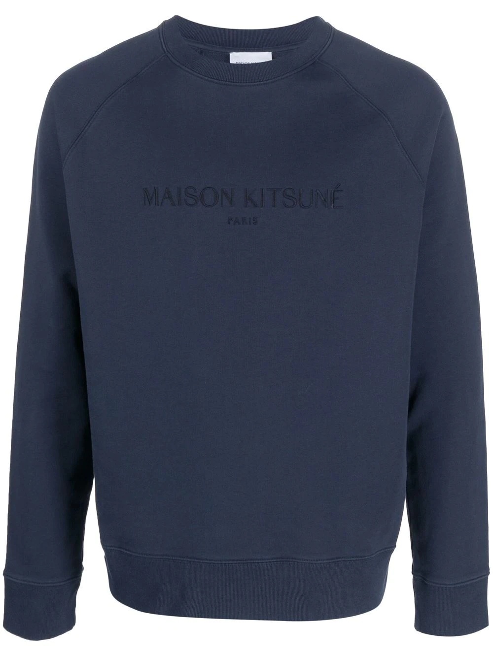 embroidered-logo cotton sweatshirt - 1