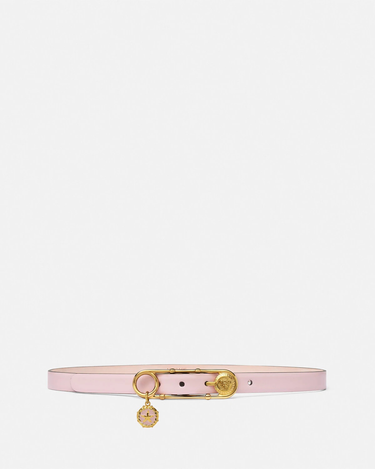 Safety Pin Leather Belt 2 cm - 1