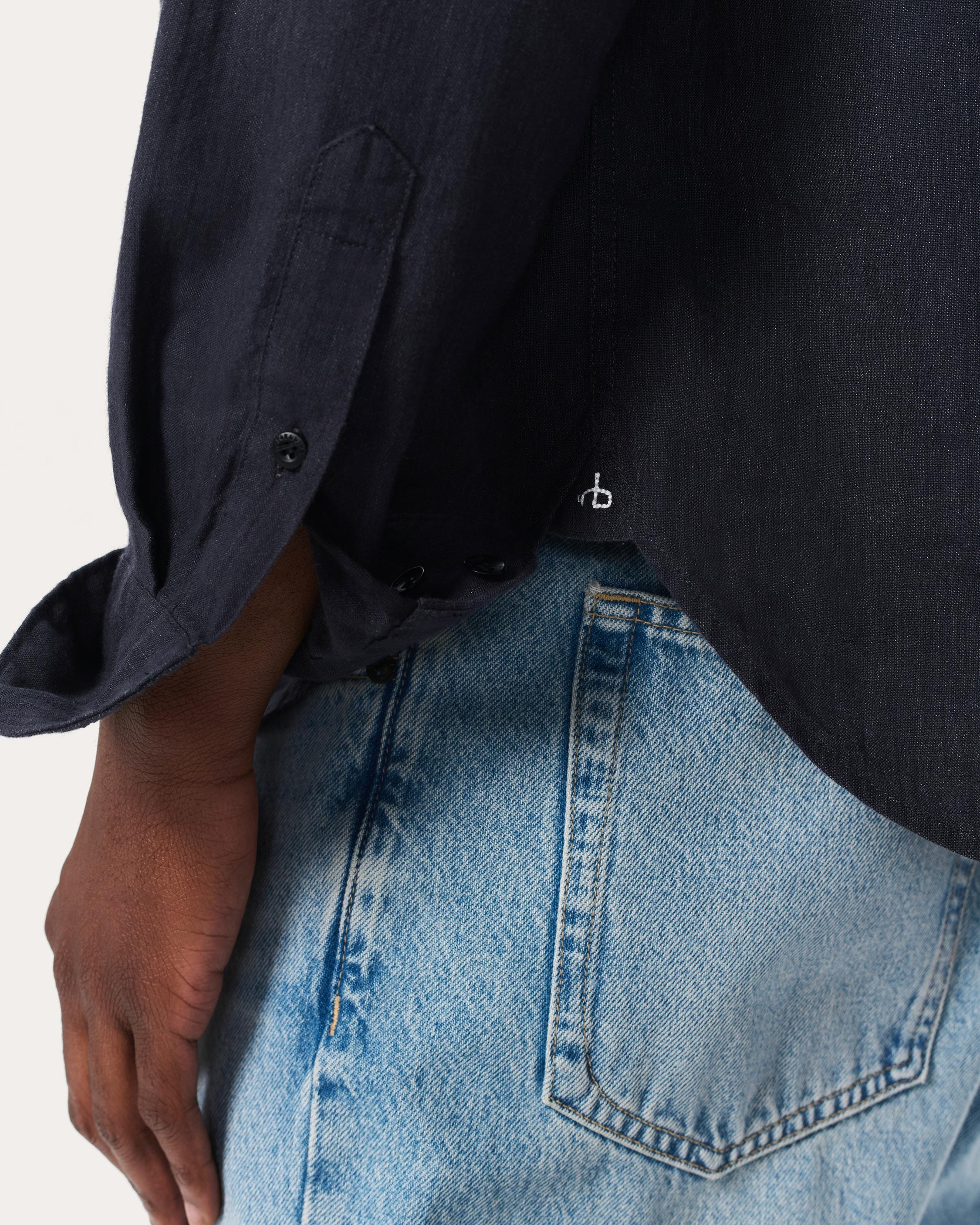 Finch Linen-Blend Shirt - 6