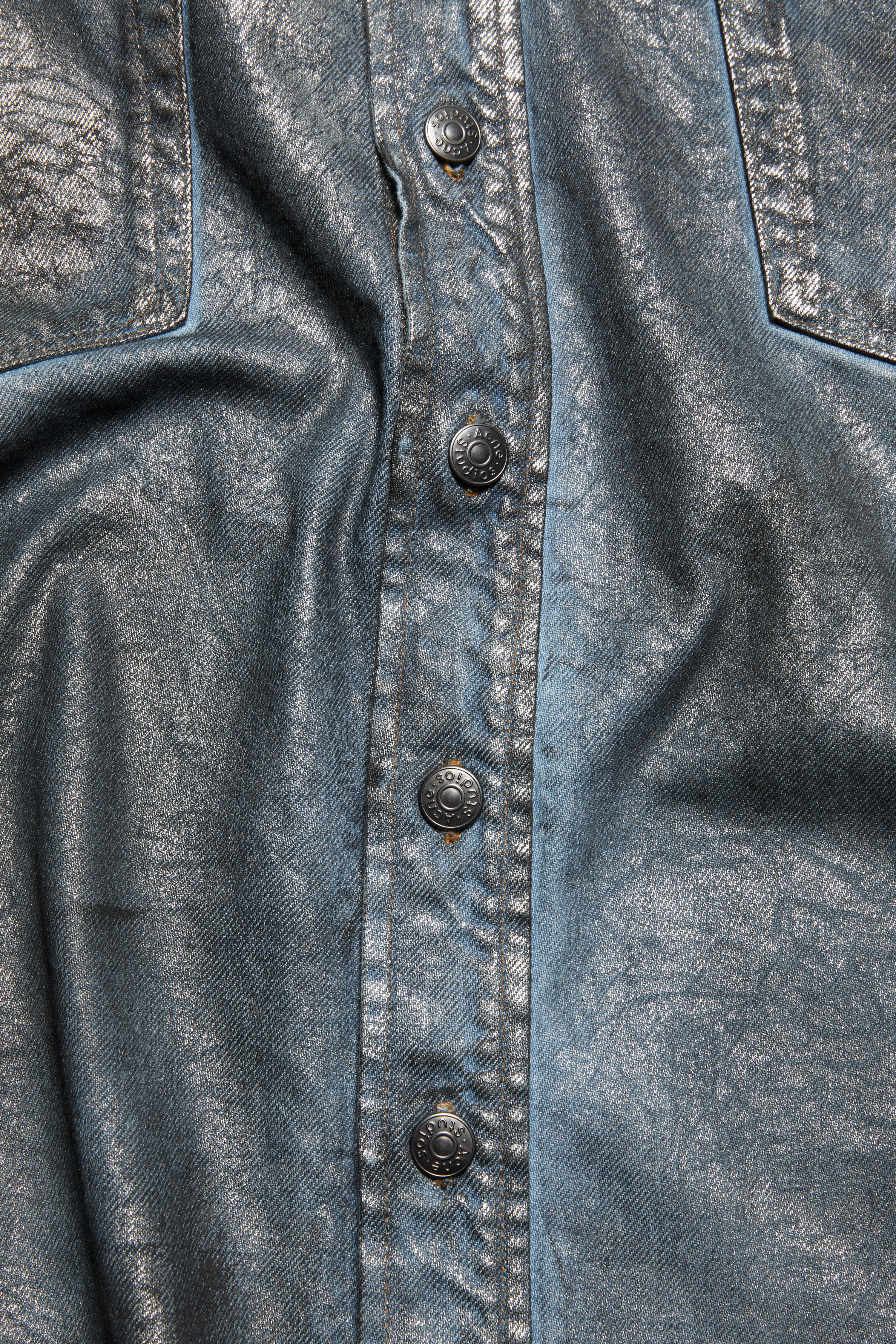 Denim shirt - Relaxed fit - Silver/blue - 5