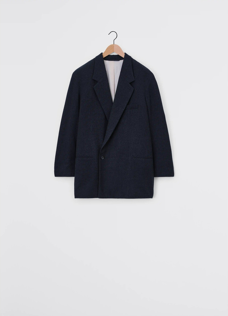 Lemaire SHORT MAXI DOUBLE BREASTED COAT | REVERSIBLE