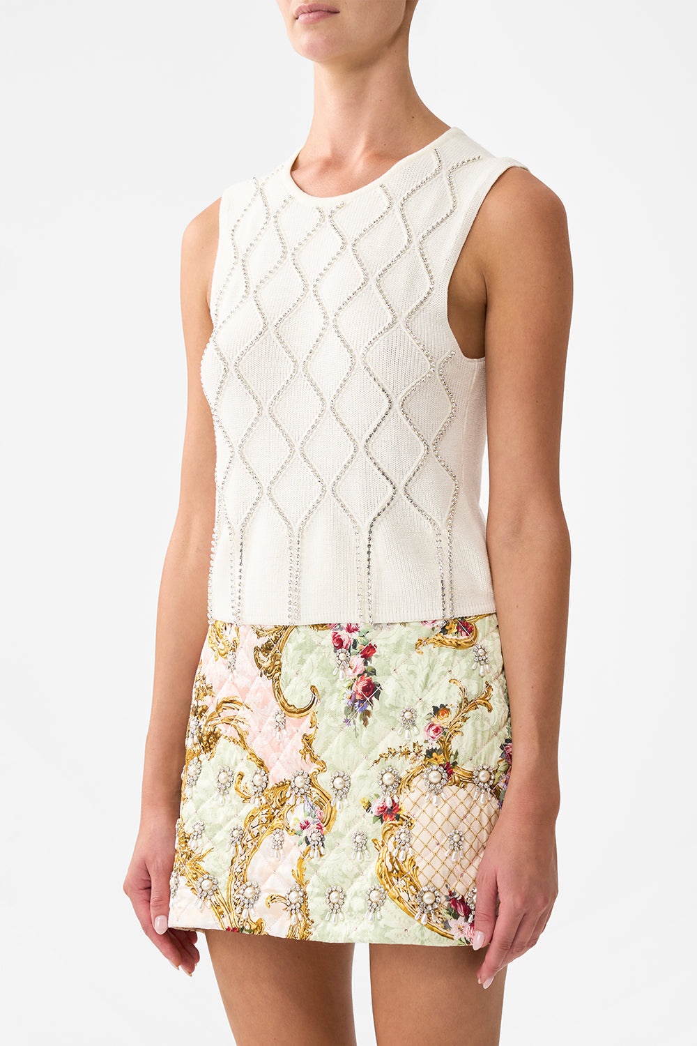 SLEEVELESS KNIT TANK TOP - 5