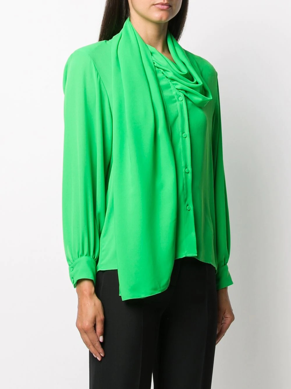 tie collar blouse - 3