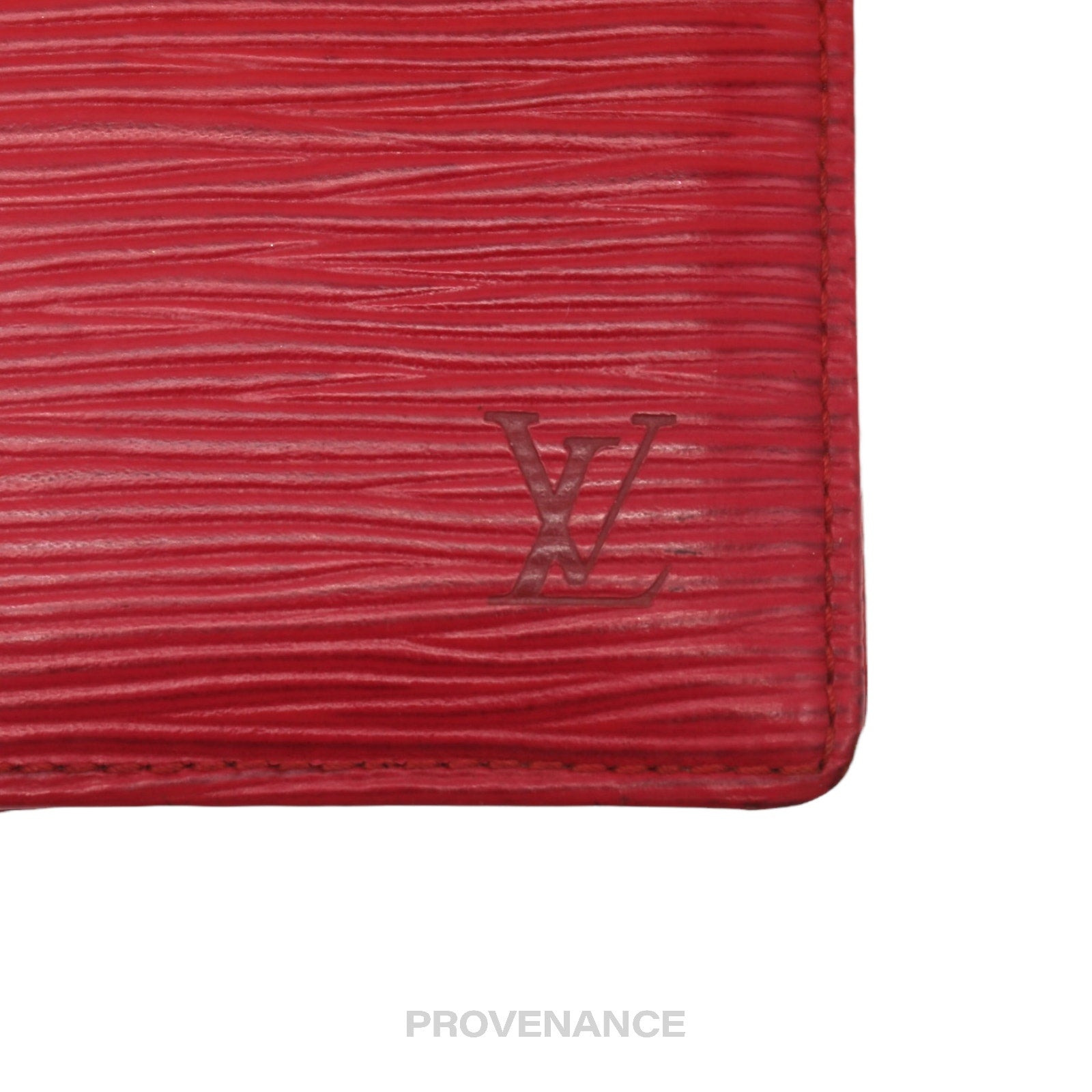 Louis Vuitton Pocket Organizer Wallet - Red Epi Leather - 6