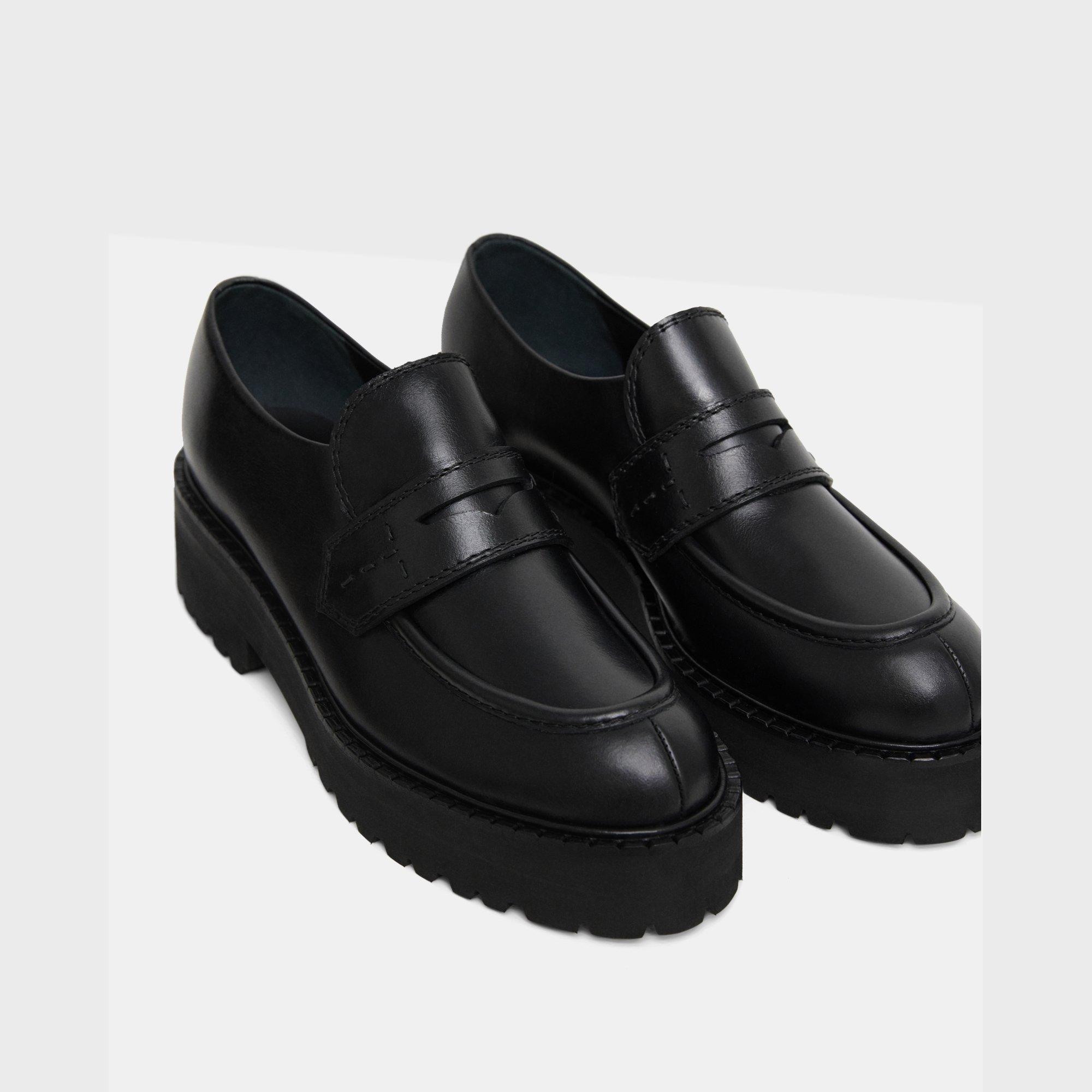 Leather Platform Loafer - 5