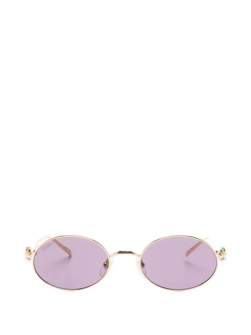 oval-frame sunglasses 1
