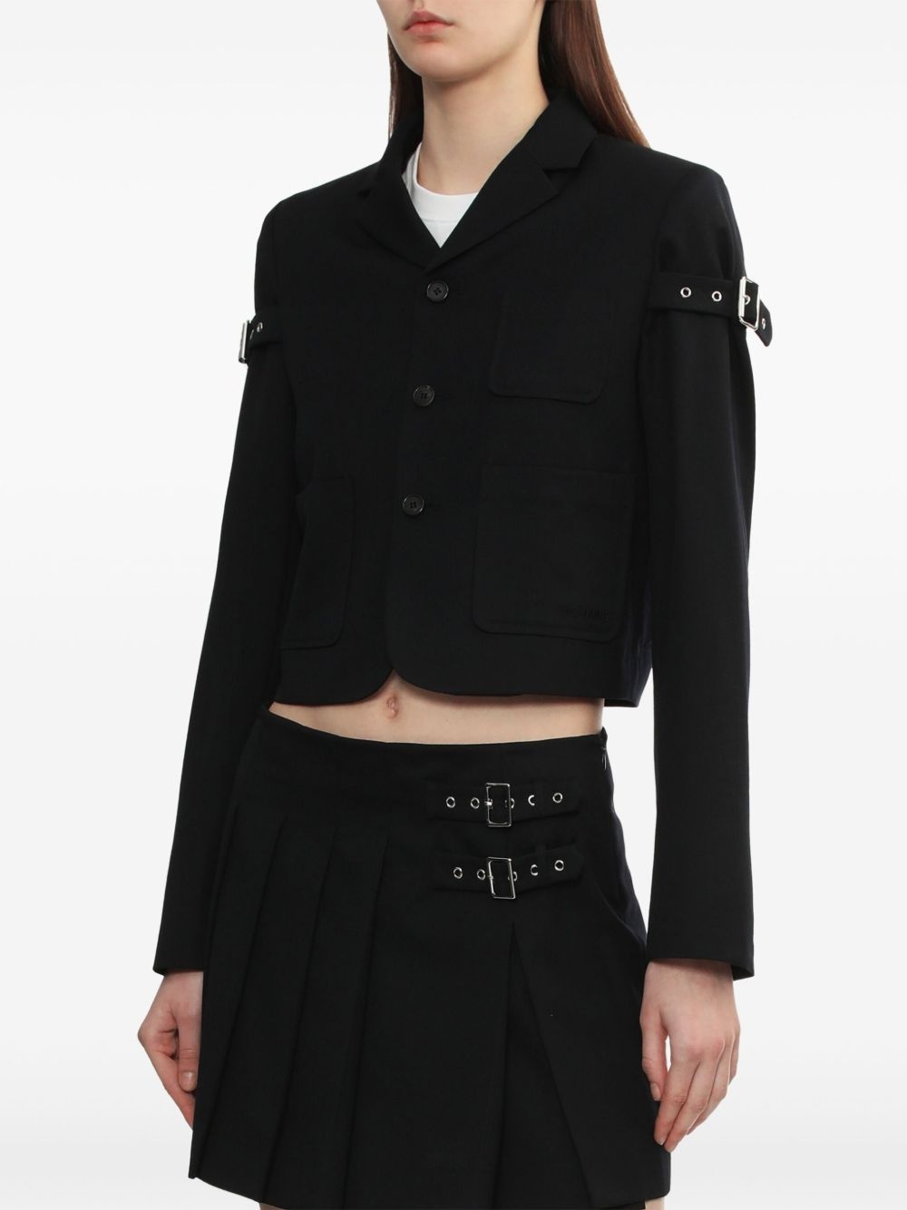 belted blazer - 3