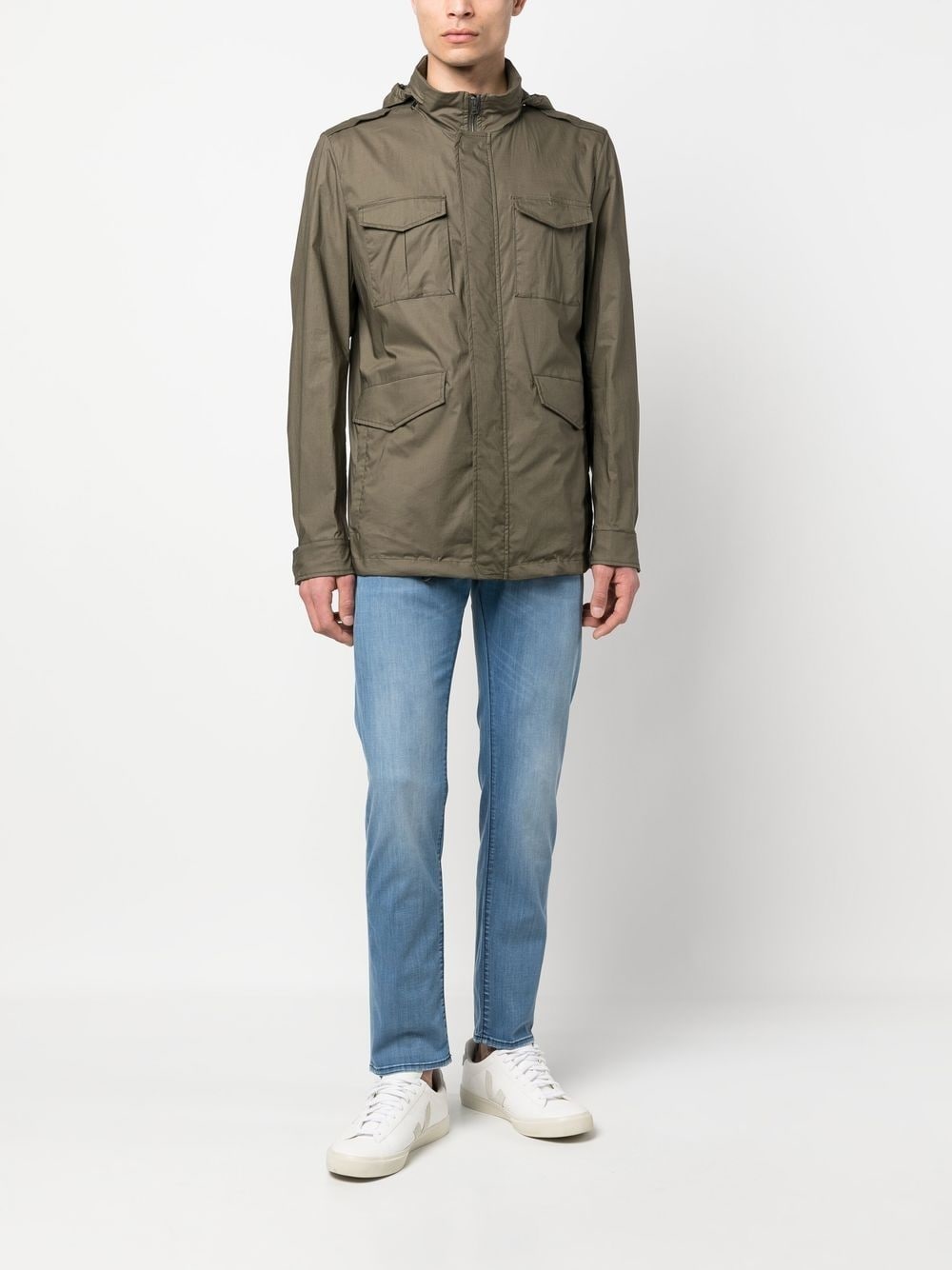 long-sleeve zip-up hoodie jacket - 2