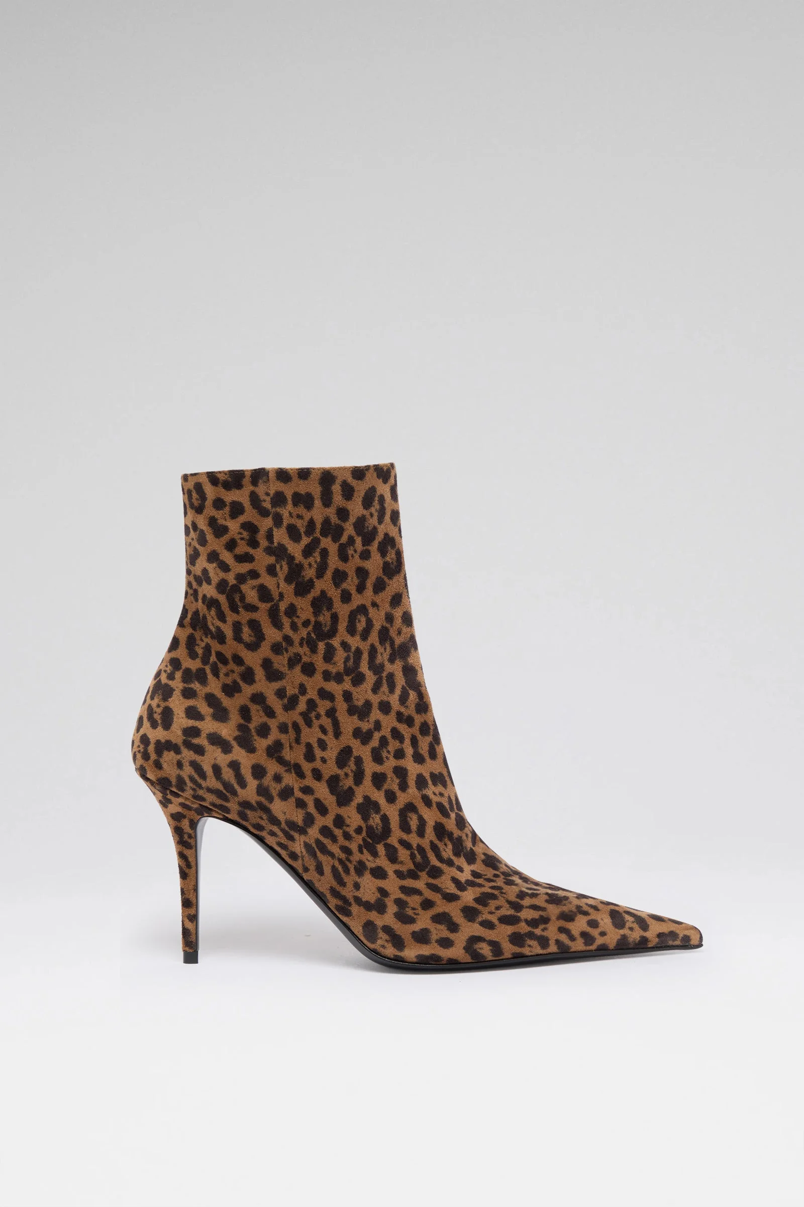 BARBARA BOOTIE 90 LEOPARD PRINTED SUEDE - 1