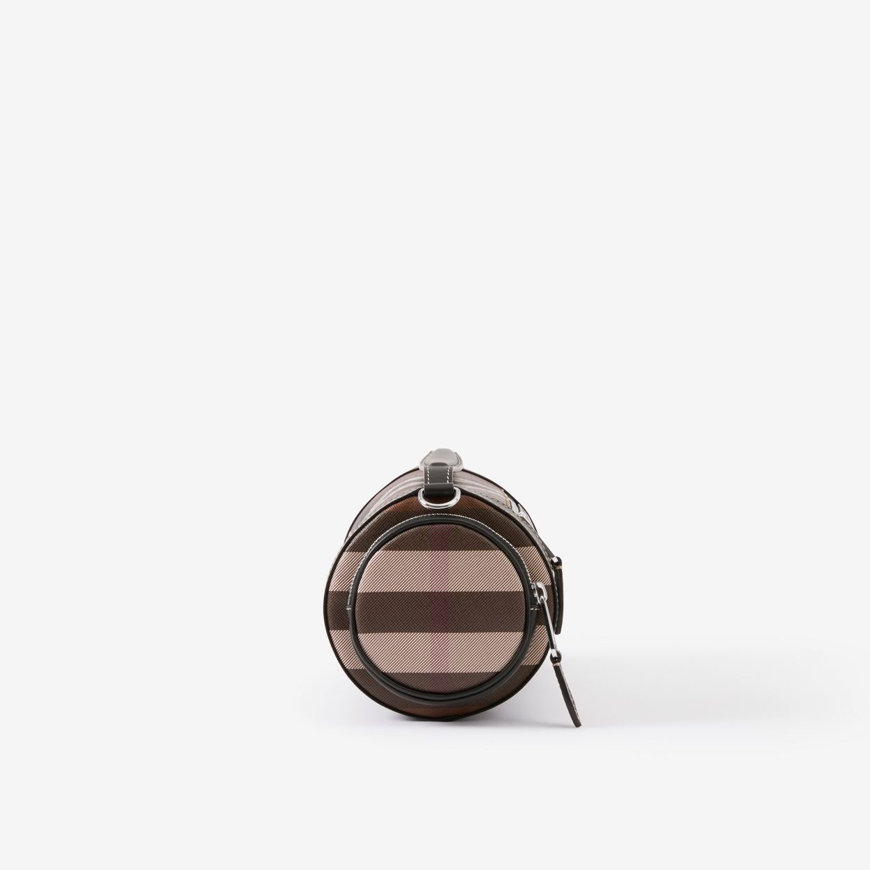 Check and Leather Sound Bag - 2