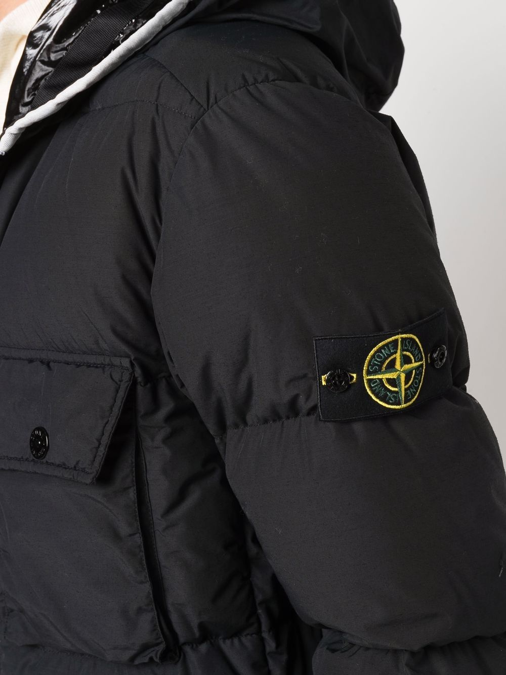 compass patch padded jacket - 5