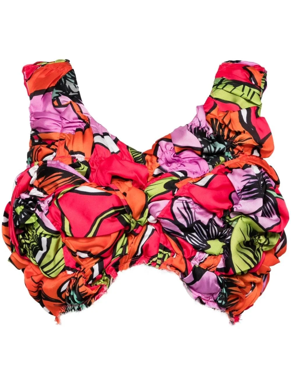 sleeveless cropped top - 1