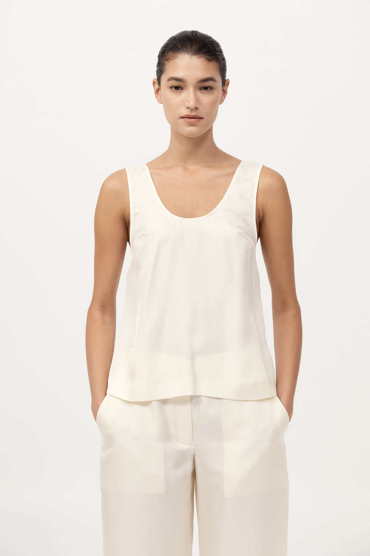 Jordan Button Up Top - Milk - 2