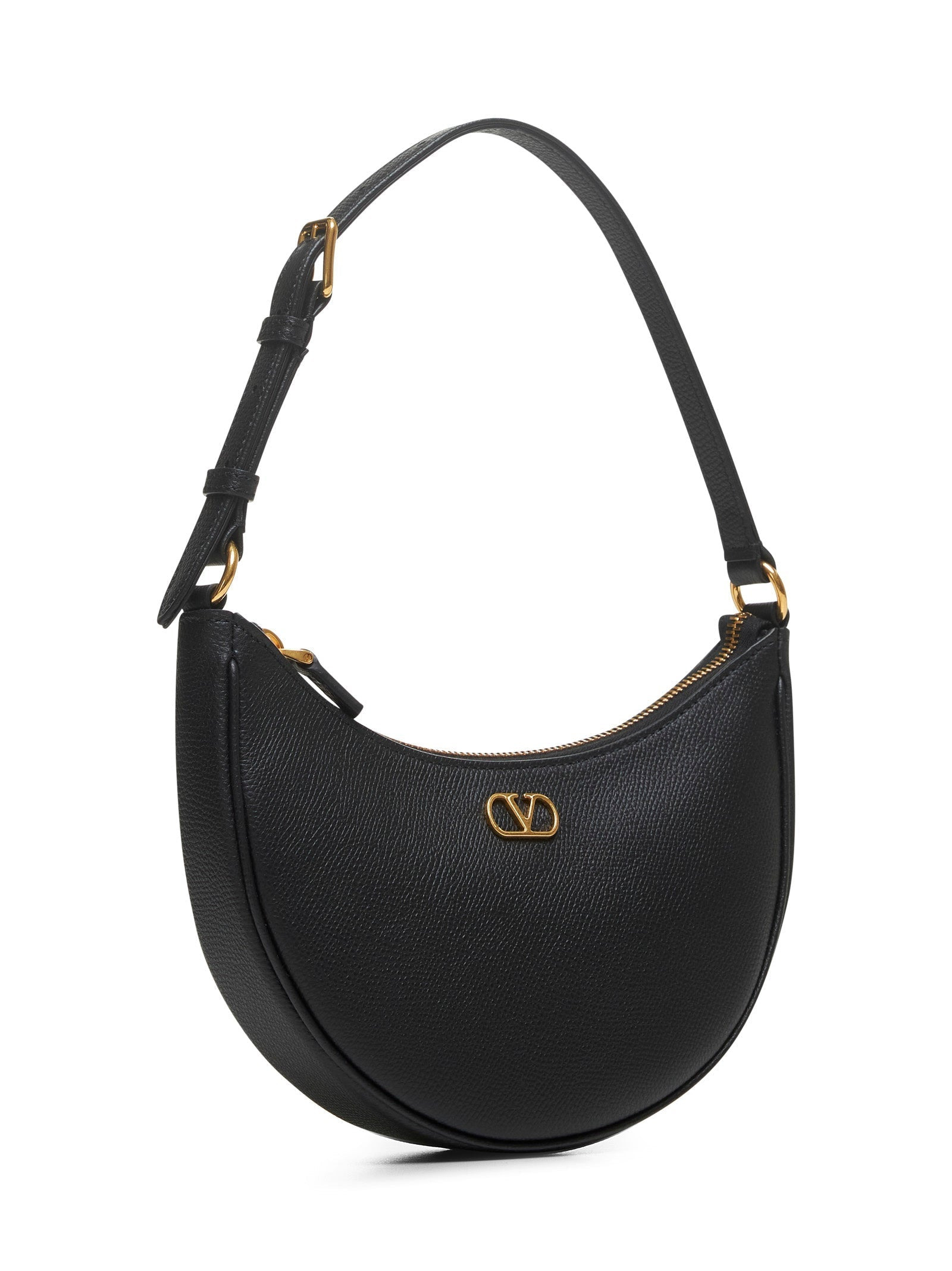 Valentino Garavani Women Black Vlogo Signature Mini Hobo Bag - 2