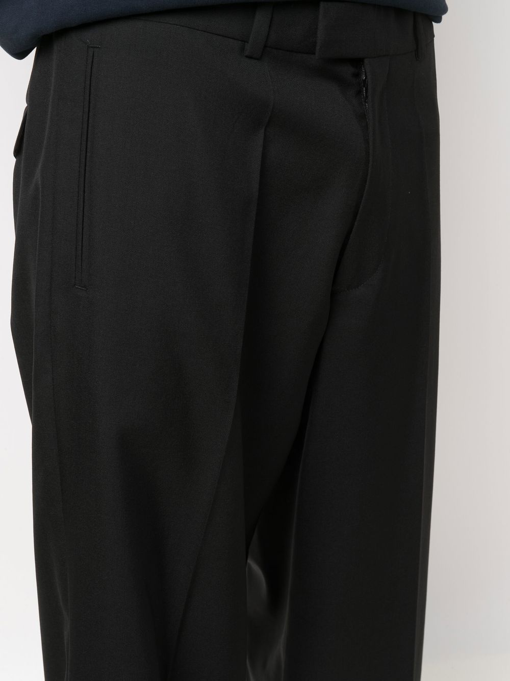 high-waisted flared leg trousers - 5