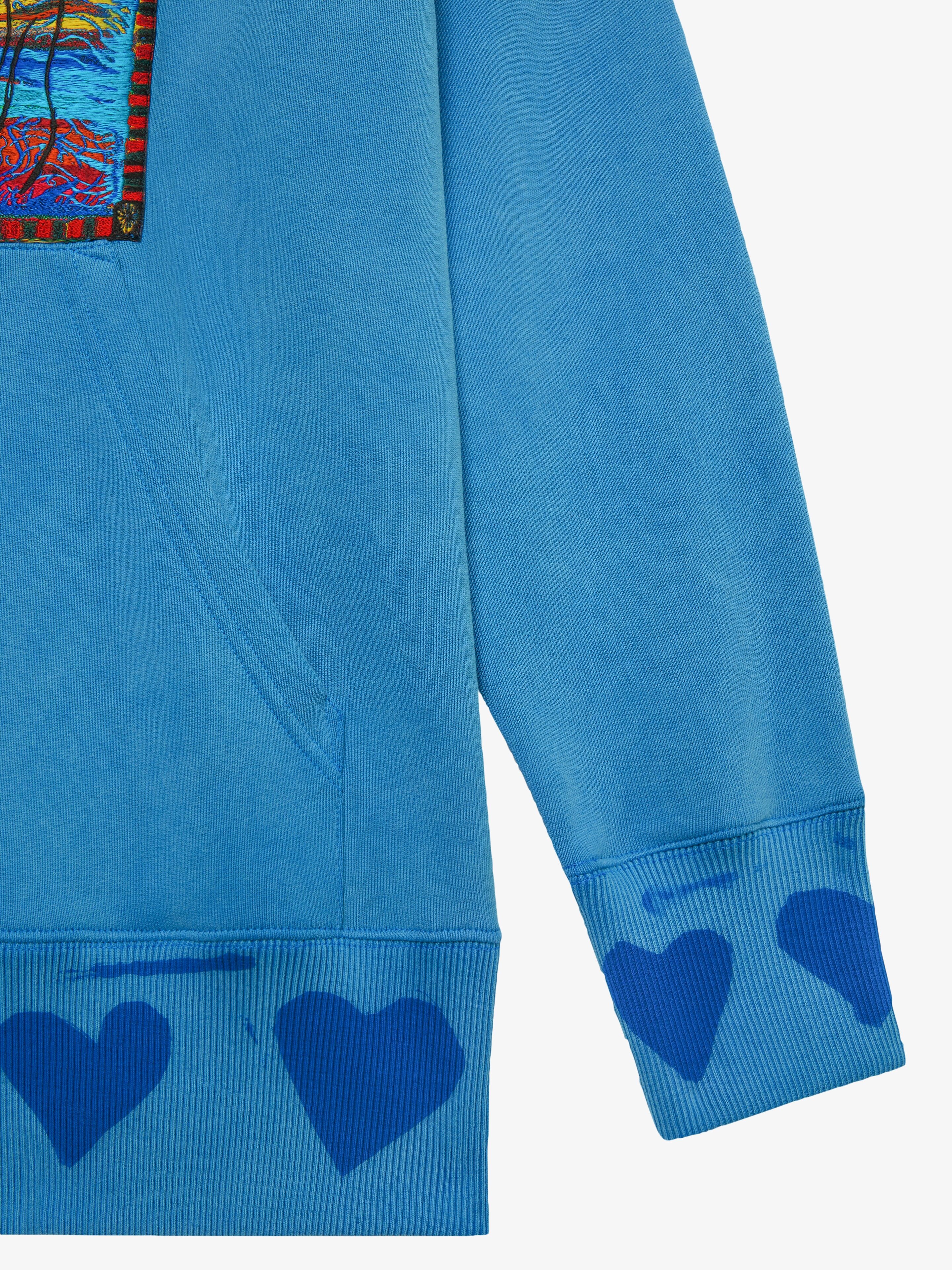 OVERSIZED HOODIE IN FELPA WITH REAPER EMBROIDERY - 5