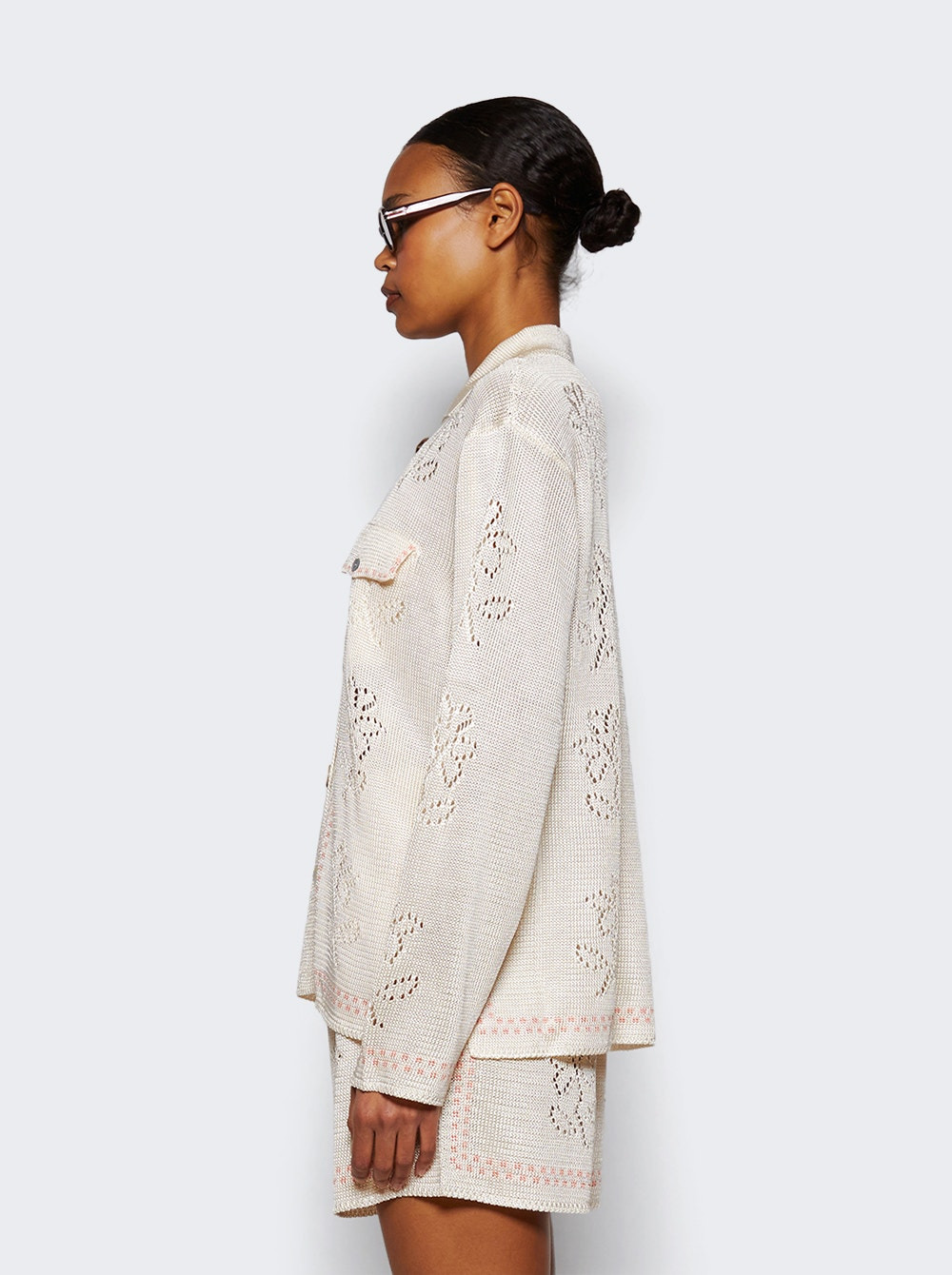 Dinner Party Long Sleeve Shirt Natural And Shell - 4