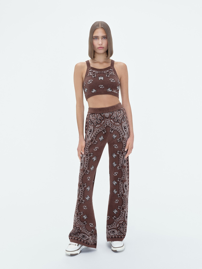 AMIRI BANDANA CROPPED TANK outlook