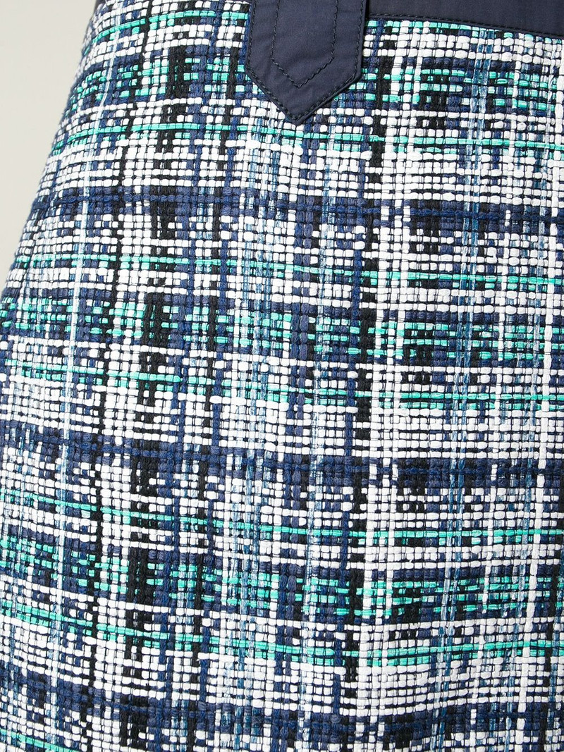 bouclé-knit midi straight skirt 5