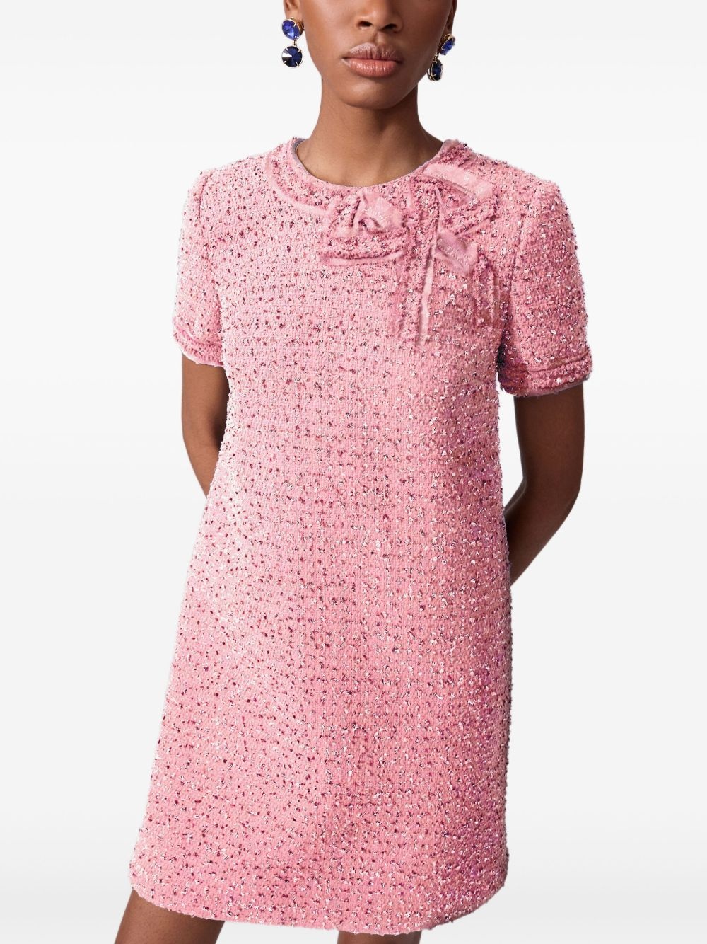 tweed mini dress - 4