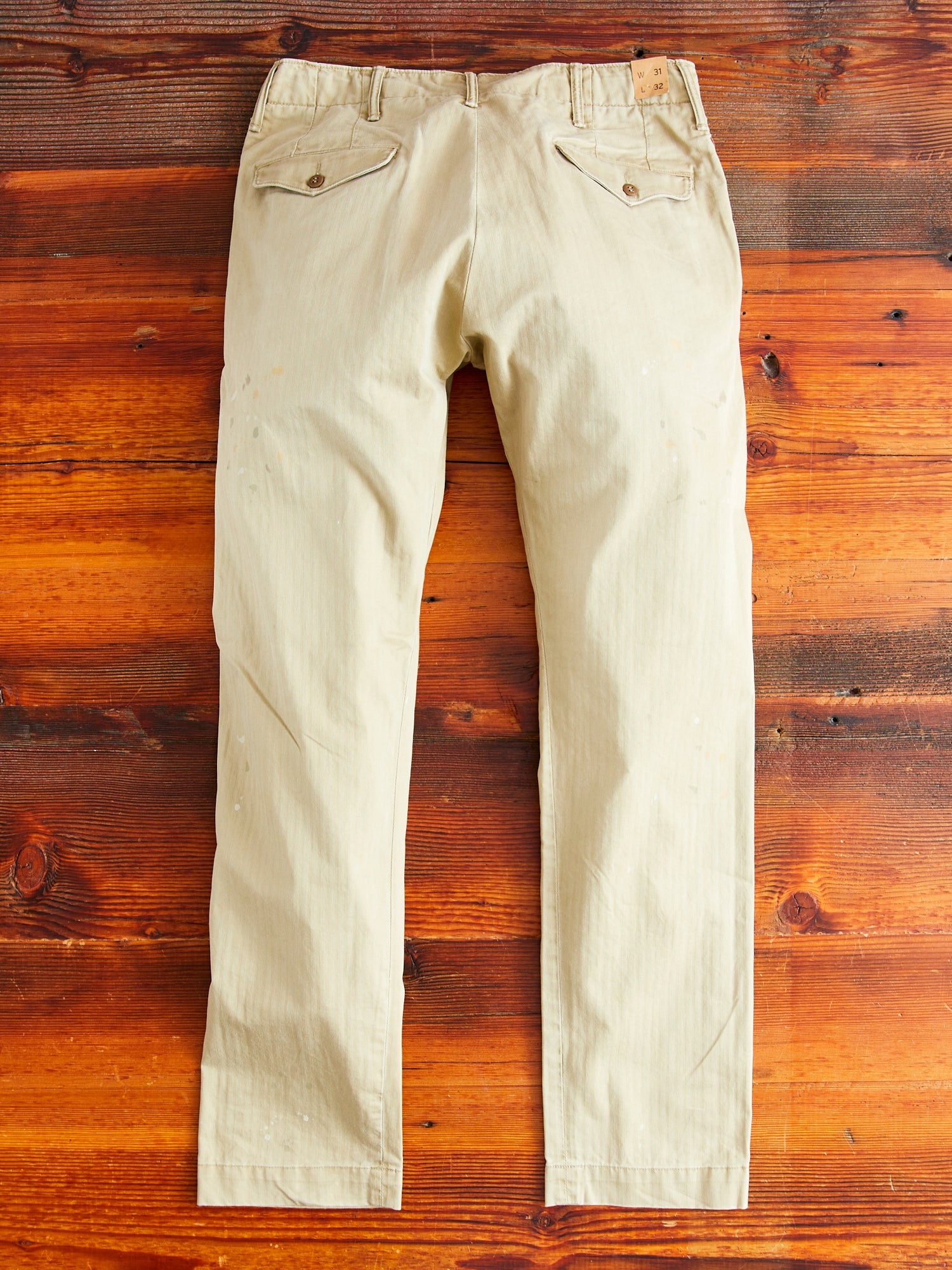 Officer Chino Pants in Vintage Khaki - 8