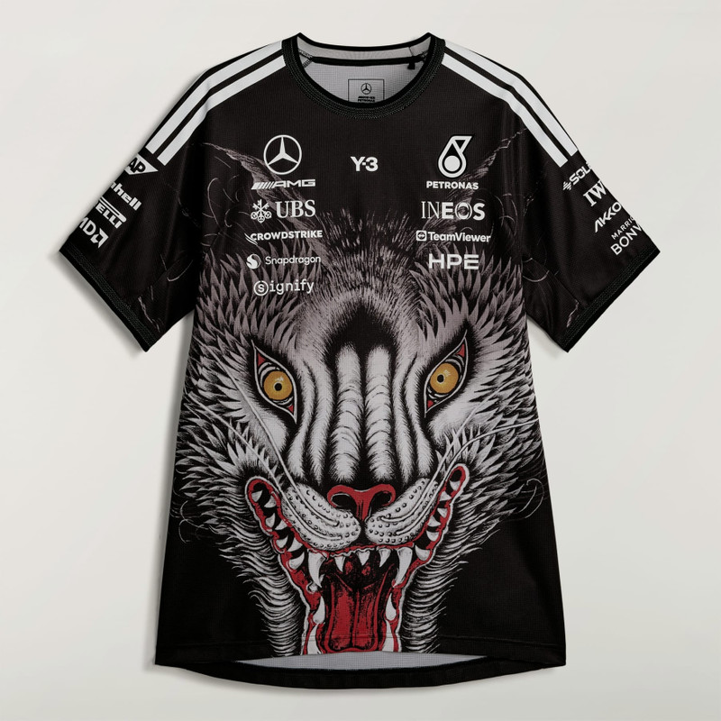 Y-3 MERCEDES - AMG PETRONAS FORMULA 1 TEAM DRIVER SHORT SLEEVE JERSEY 1